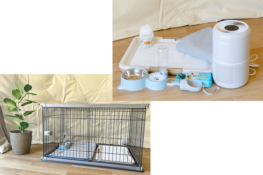 充実の愛犬用アメニティ